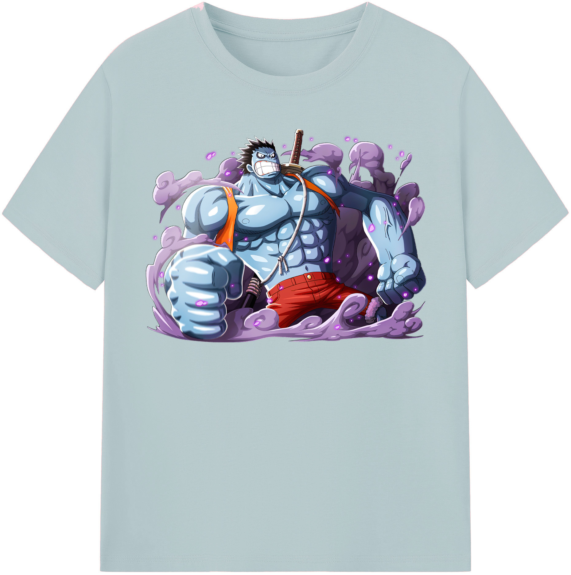 ワンピース モンキー・D・ルフィ ONE PIECE Monkey D. Luffy 綿100％半袖Tシャツ（フロントプリント）